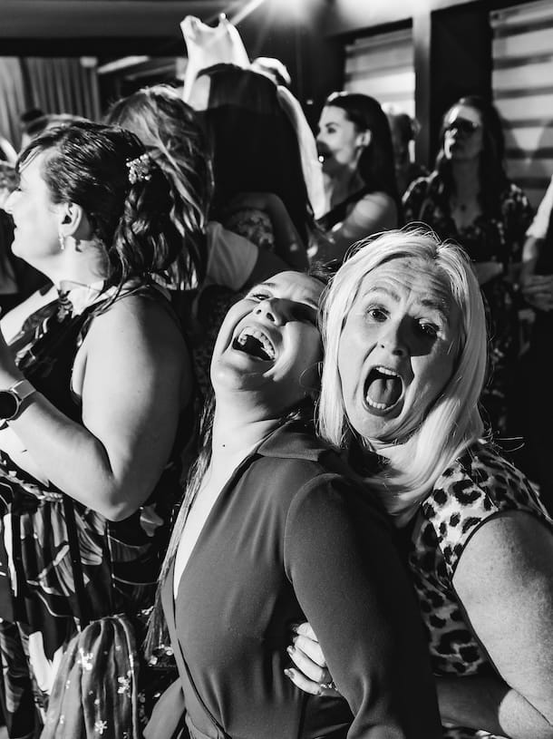 Girls having fun at the disco in Swindon